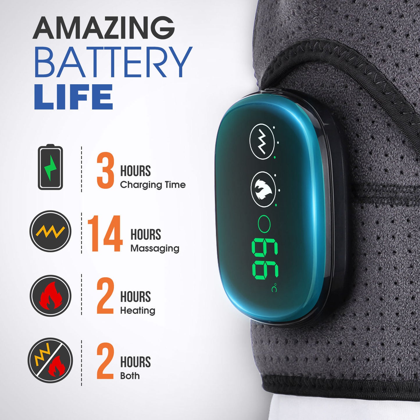 USB Rechargeable Electric Heating Shoulder Pad